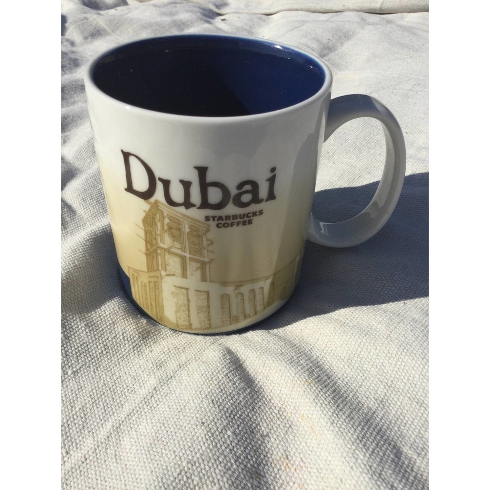 RARE Starbucks Dubai mug you are here‎ coffee tea YAH 2012 16 oz